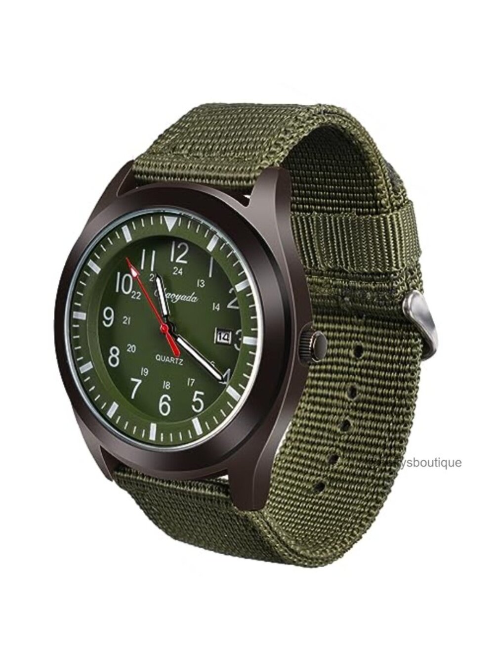 Analog Quartz Military Watch Luminous Hands Nylon Strap 30M Water Resistant